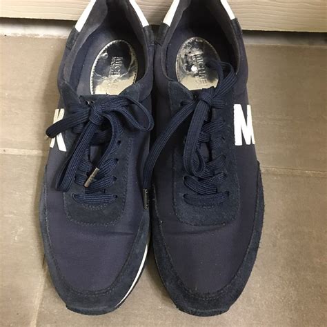 navy blue michael kors sneakers.